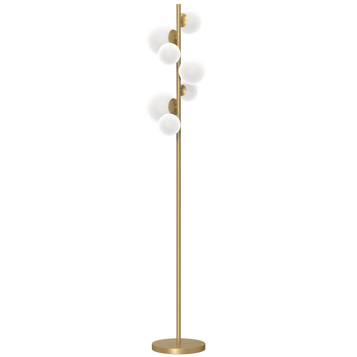 STEHLEUCHTE 30/30/155 cm    - Goldfarben/Sahara, KONVENTIONELL, Glas/Kunststoff (30/30/155cm)