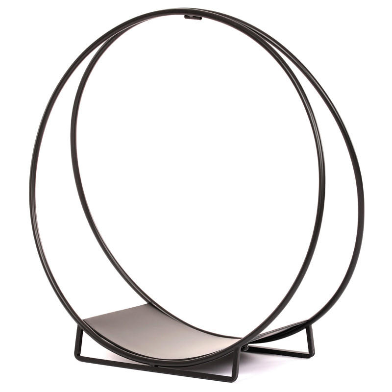 DRŽÁK NA DŘEVO - černá, Design, kov (70/29/71cm)