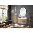 MIDISCHRANK 30/86/33 cm  - Eichefarben, Design, Glas/Holzwerkstoff (30/86/33cm) - Novel