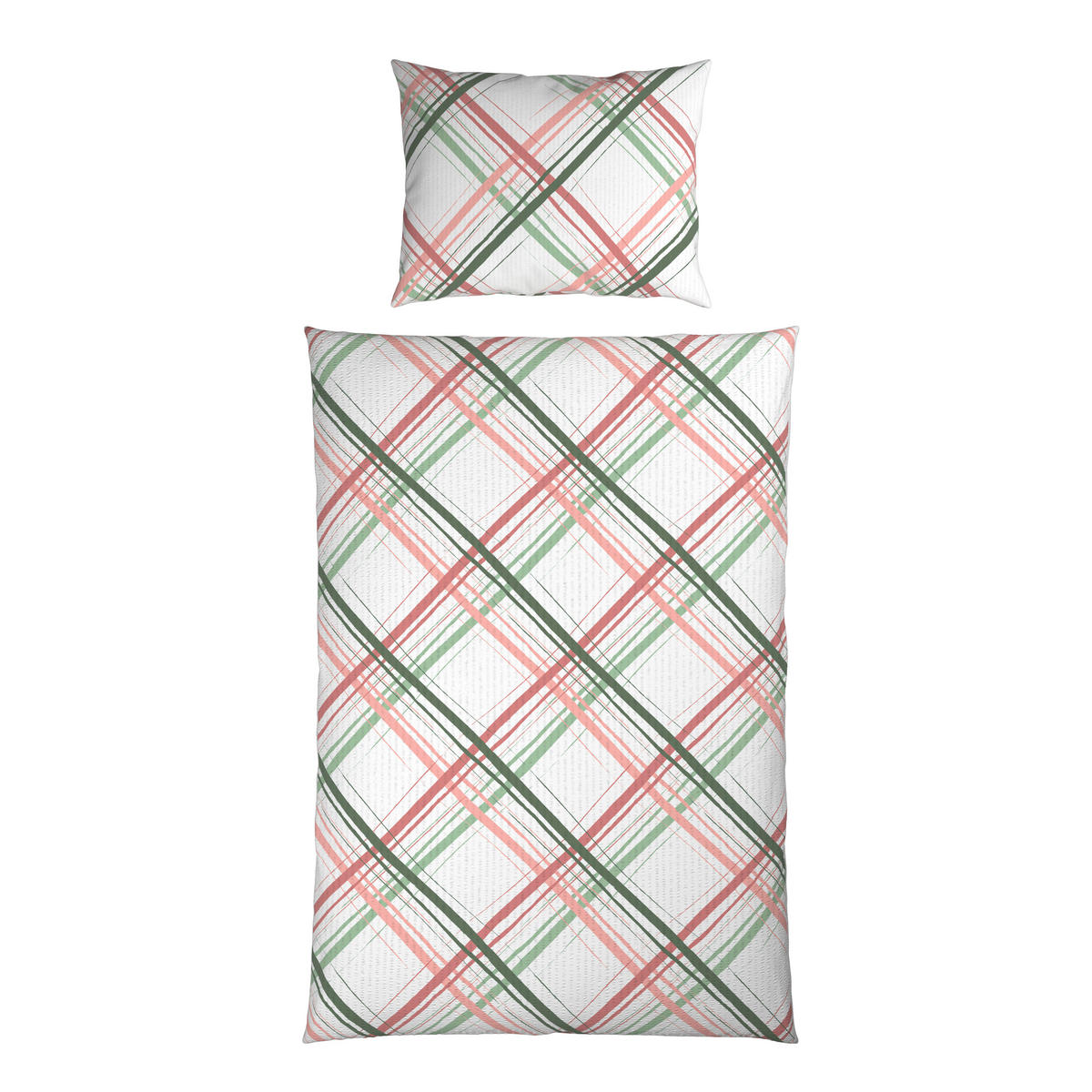 POSTEĽNÁ BIELIZEŇ, seersucker, viacfarebná, 140/200 cm - viacfarebná, Konventionell, textil (140/200cm) - Esposa