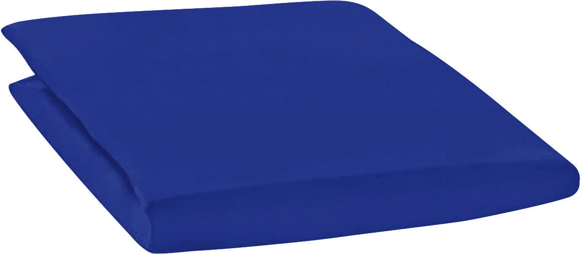 SPANNBETTTUCH Zwirn-Jersey  - Dunkelblau, Basics, Textil (100/200cm) - Estella