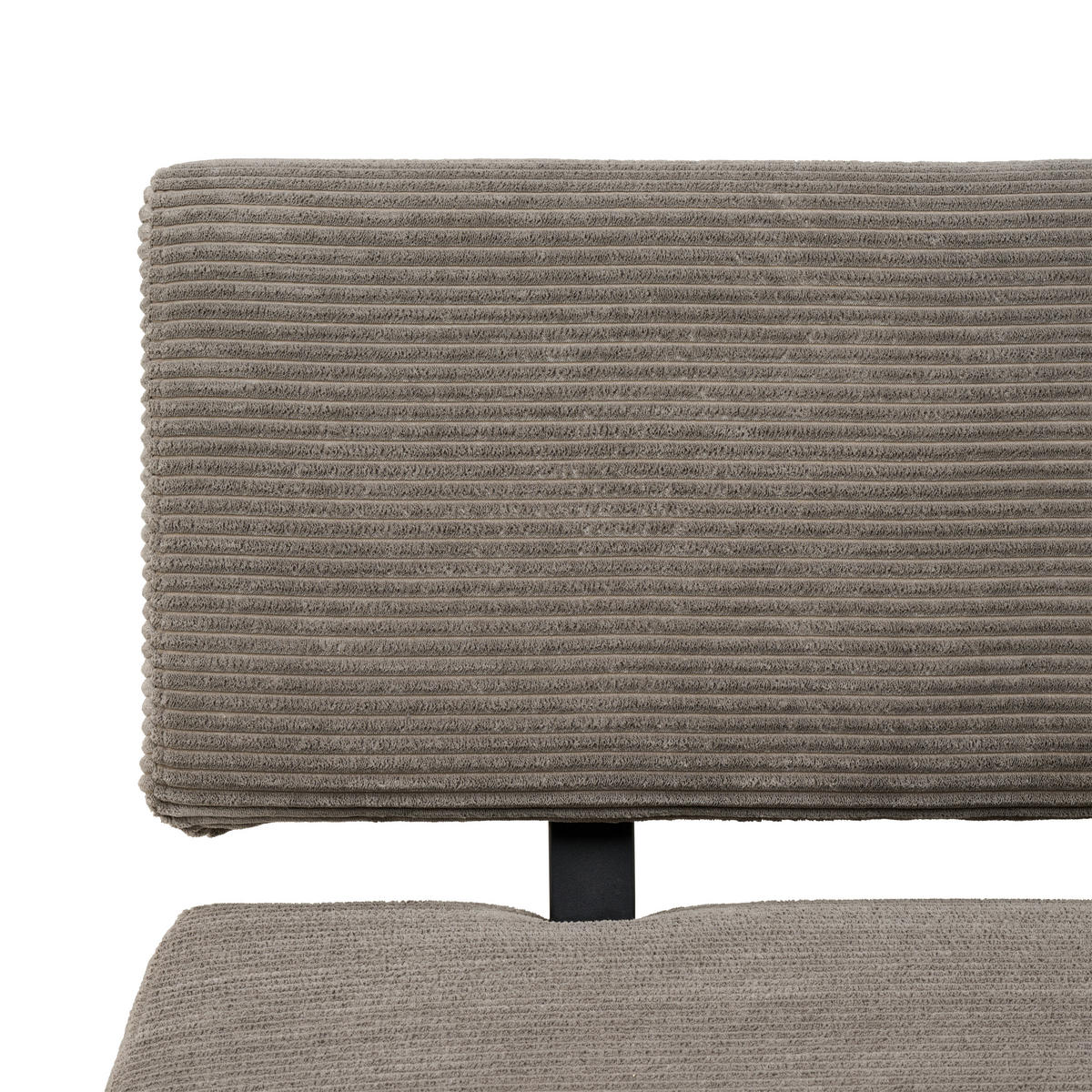 SITZBANK 140/90/62 cm Cord Dunkelgrau  - Dunkelgrau/Schwarz, KONVENTIONELL, Textil/Metall (140/90/62cm) - MID.YOU