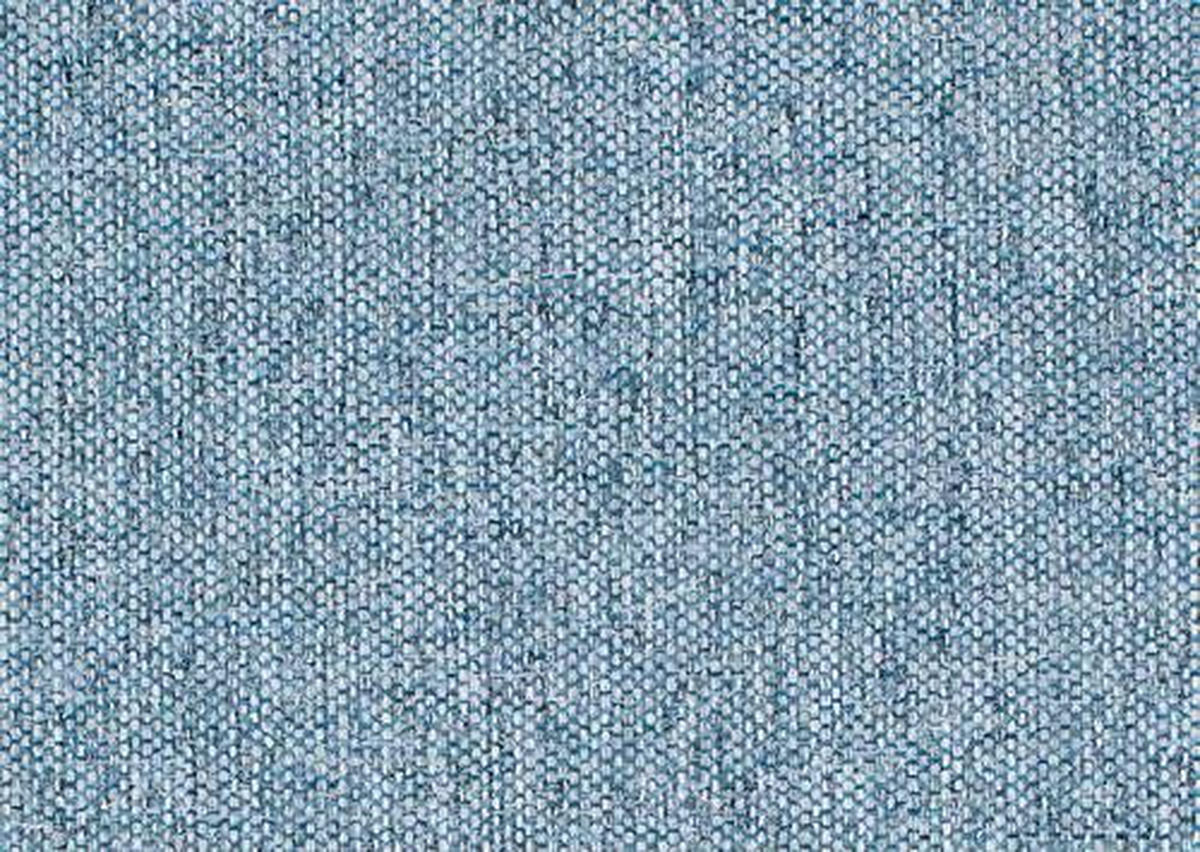 HOCKER in Textil Hellblau  - Schwarz/Hellblau, Design, Holz/Textil (93/45/77cm) - Stylife