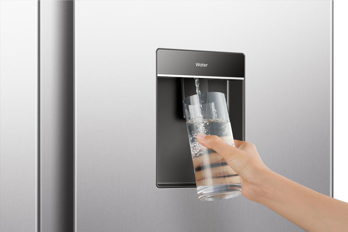 SIDE-BY-SIDE 97,5/188/67,9 cm NRS917E41XWD  - Edelstahlfarben, Metall (97,5/188/67,9cm) - Gorenje