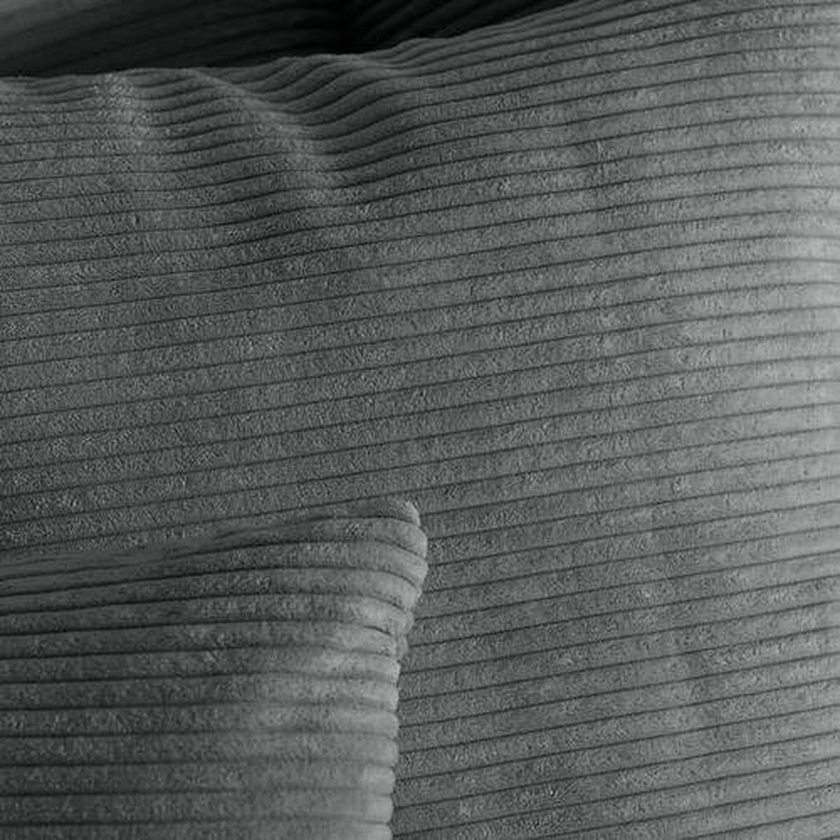 XXL-SESSEL in Cord Dunkelgrau  - Dunkelgrau/Schwarz, Romantik / Landhaus, Holz/Textil (125/100/140cm) - Landscape