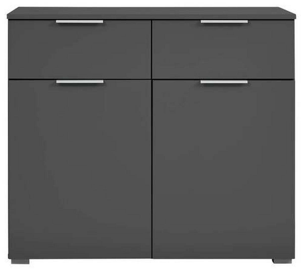 KOMÓD 93/81/42 cm  - alumínium színű/szürke, Modern, faalapú anyag (93/81/42cm) - Rauch Möbel