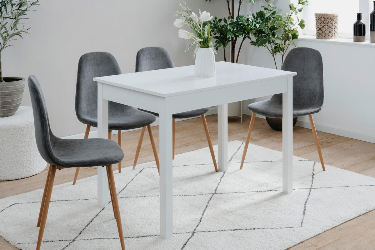 ESSTISCH in Holzwerkstoff 110/67/76 cm   - Weiss, Modern, Holzwerkstoff (110/67/76cm) - MID.YOU
