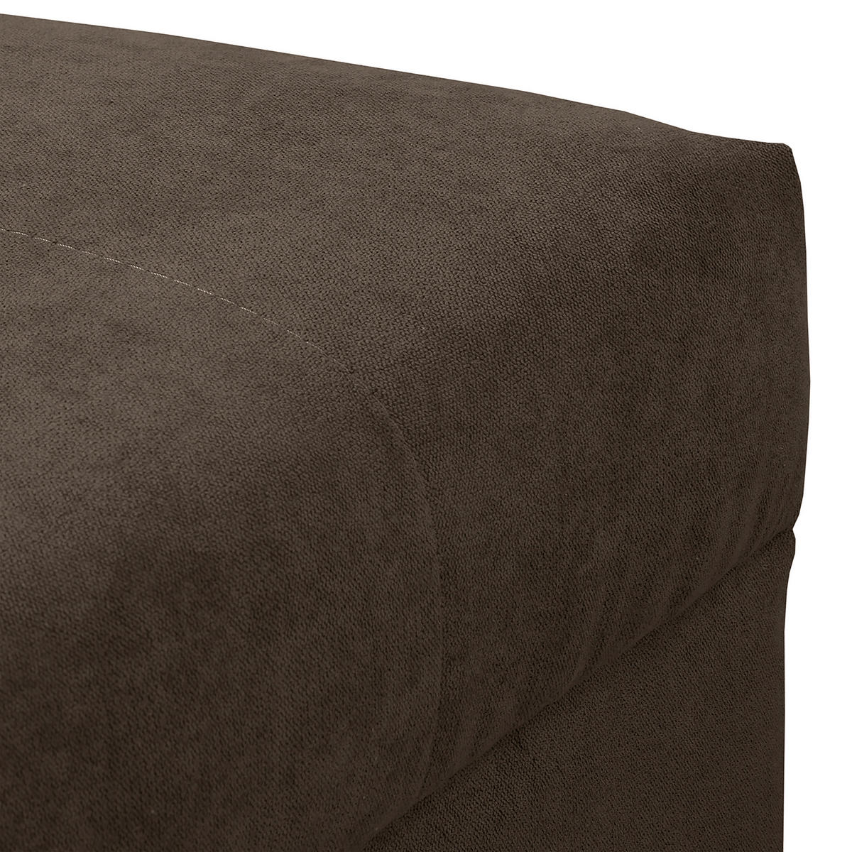 ECKSOFA inkl. Hocker Ariella Braun Mikrofaser  - Naturfarben/Braun, Design, Holz/Textil (161/231cm) - Livetastic