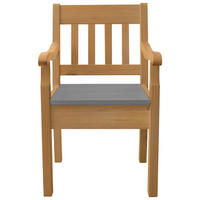 ARMLEHNSTUHL     - Laugenfarbig/Grau, ROMANTIK / LANDHAUS, Holz (54/93/58cm) - Boxxx