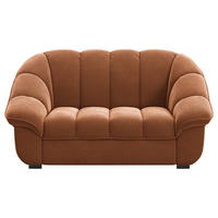 2-SITZER-SOFA  in Chenille Terracotta  - Terracotta/Schwarz, KONVENTIONELL, Kunststoff/Textil (163/88/104cm) - Welnova