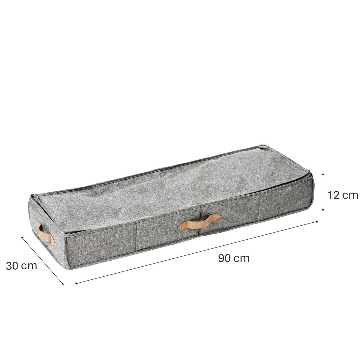 AUFBEWAHRUNGSBOX Premium  - Hellgrau, Basics, Textil (90/30/12cm) - Store It