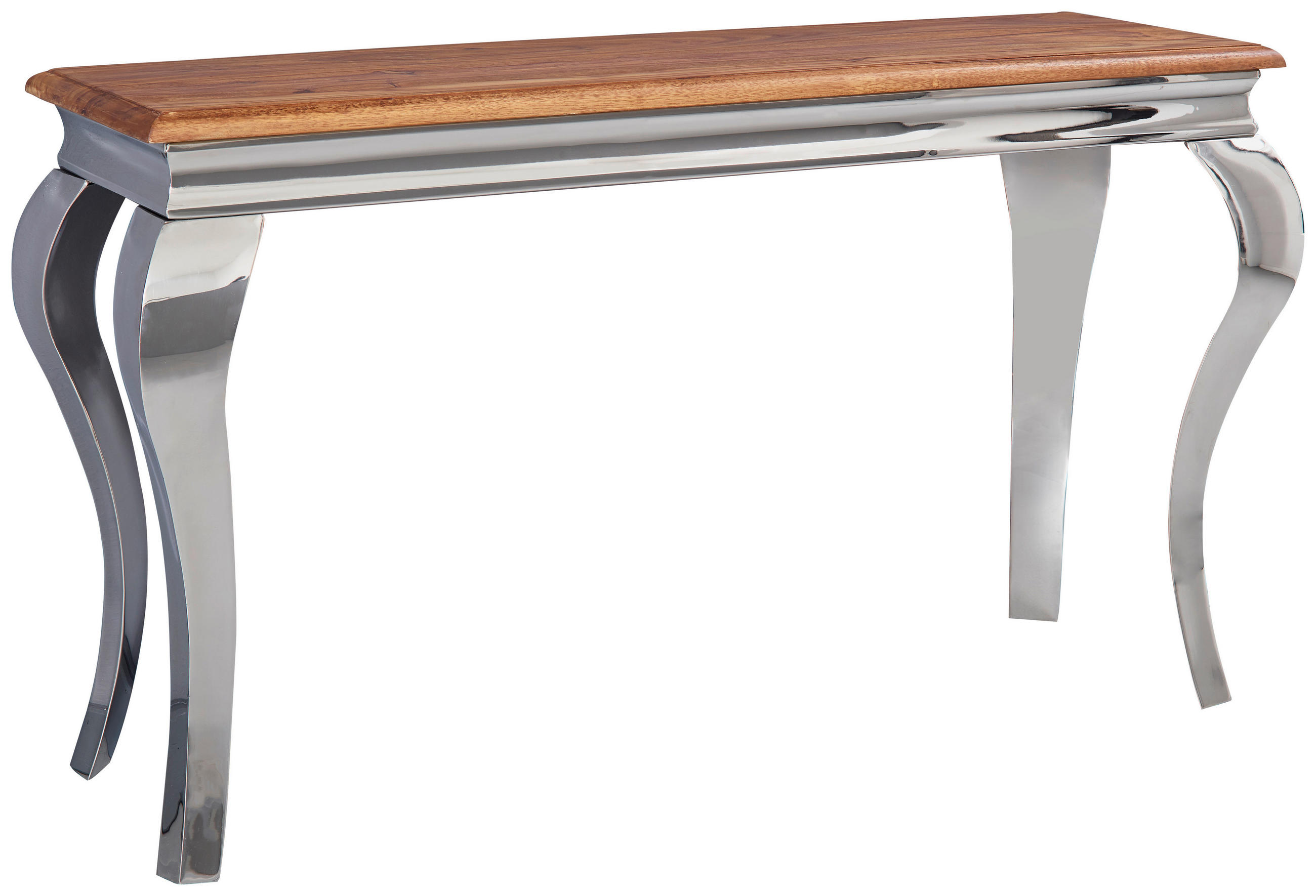 KONSOLBORD i trä 130/42/76,5 cm    - sheshamfärgad/silver, Modern, metall/trä (130/42/76,5cm) - MID.YOU
