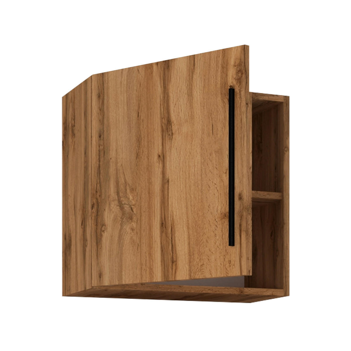 VÄGGHÄNGD MODUL i honungsek   - honungsek/svart, Modern, metall/trämaterial (50/50/30cm) - MID.YOU