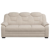 3-SITZER-SOFA Chenille Beige  - Beige/Schwarz, Basics, Kunststoff/Textil (189/99/99cm) - MID.YOU