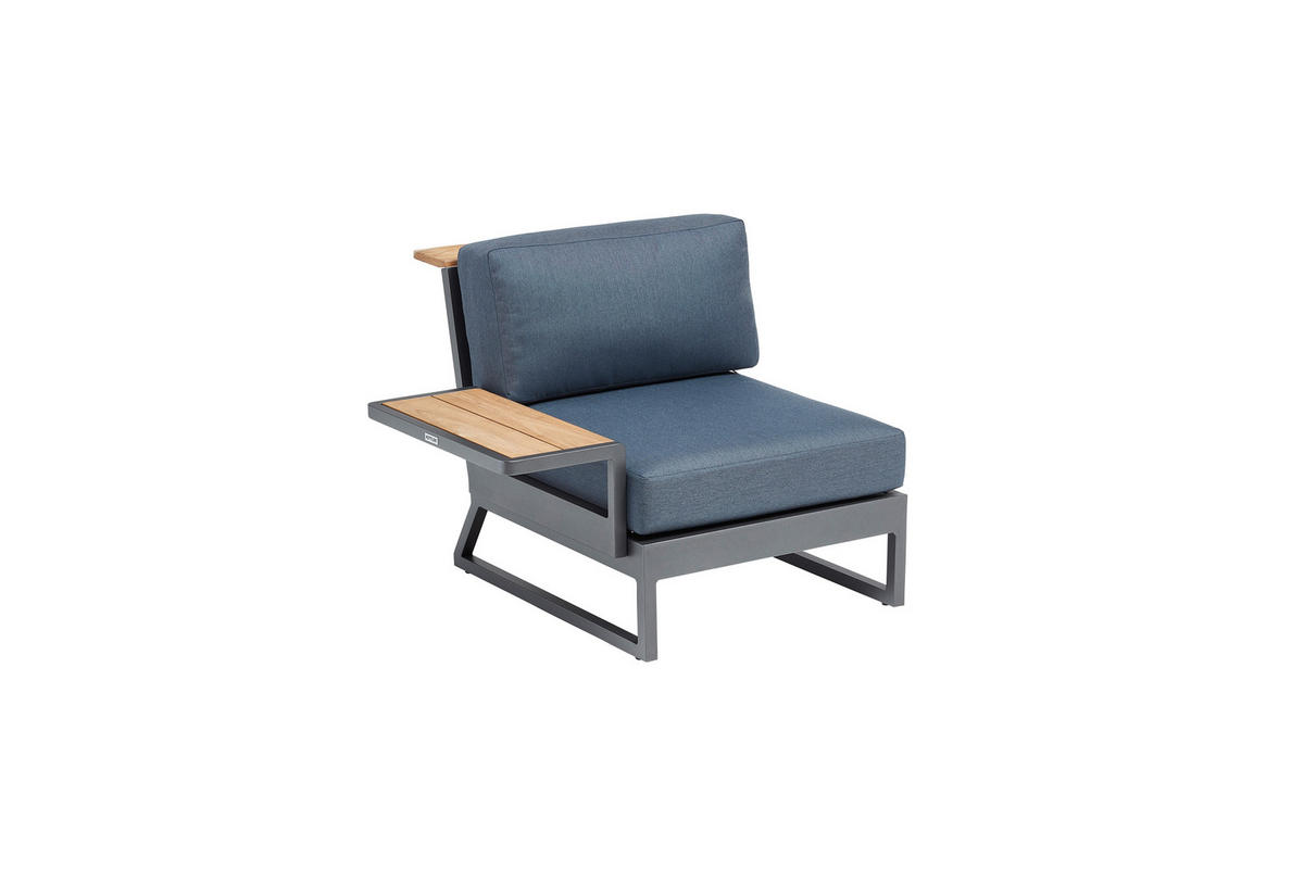 UNIVERSALABLAGE  - Anthrazit/Teakfarben, Holz/Metall (27/24/61cm) - Kettler