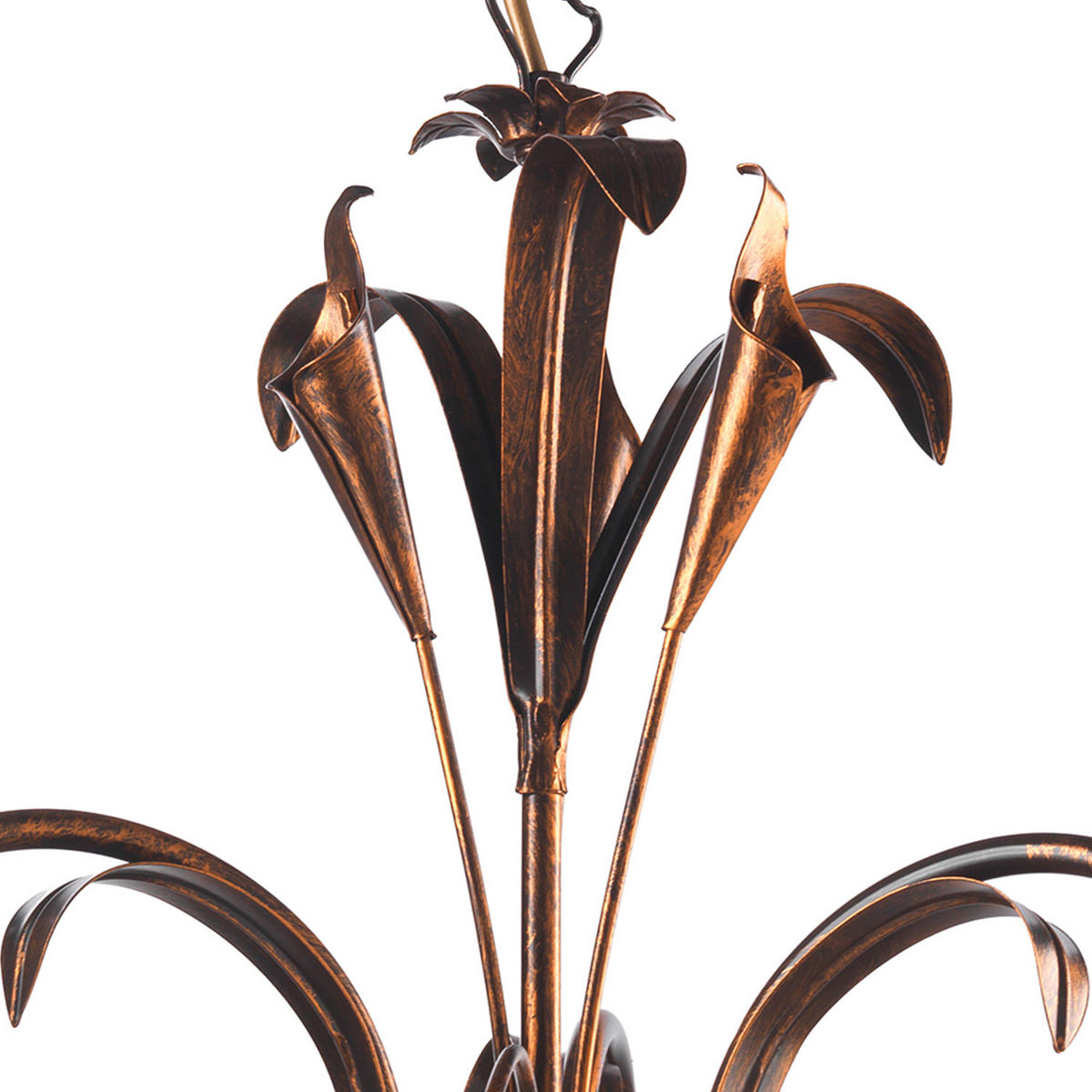 KRONLEUCHTER 60/100 cm   - Bronzefarben, Natur, Glas/Metall (60/100cm)