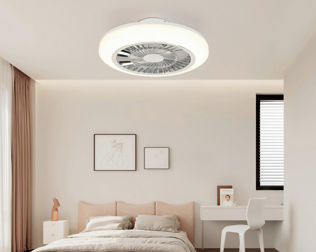 VENTILATOR STROPNI  - bijela/prozirno, Trend, plastika (45/16cm) - Novel