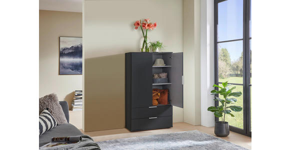 HIGHBOARD  in 81/140/40 cm  - Silberfarben/Alufarben, KONVENTIONELL, Holzwerkstoff/Kunststoff (81/140/40cm) - Carryhome