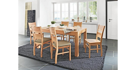 ESSTISCH in Holz 90/160(220)/76 cm - Buchefarben, KONVENTIONELL, Holz (90/160(220)/76cm) - Cantus
