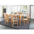 STUHL Lederlook Kernbuche massiv Braun, Buchefarben - Buchefarben/Braun, KONVENTIONELL, Holz/Textil (43/94/53cm) - Valdera