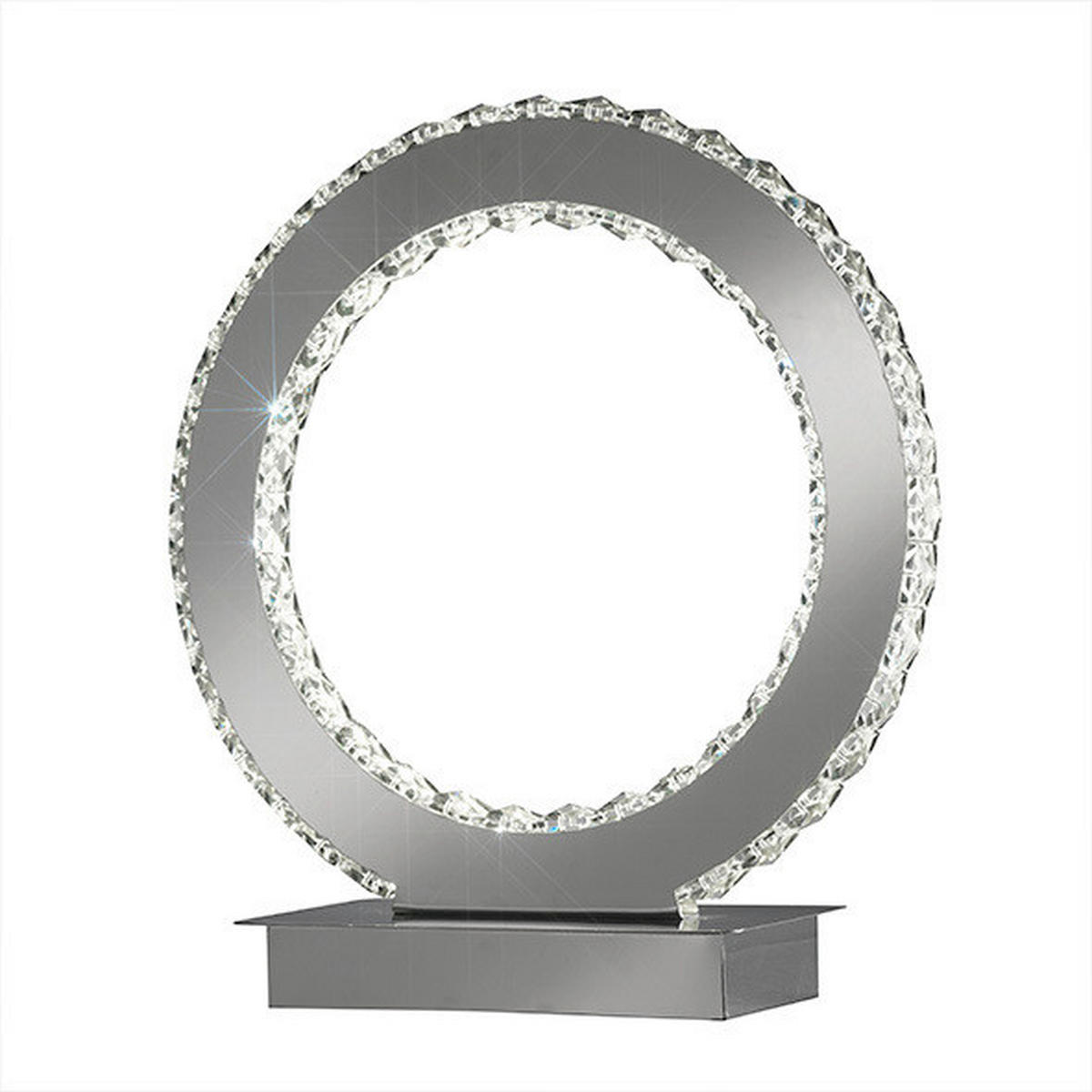 LED-TISCHLEUCHTE 30/32 cm   - Chromfarben, Design, Metall (30/32cm)
