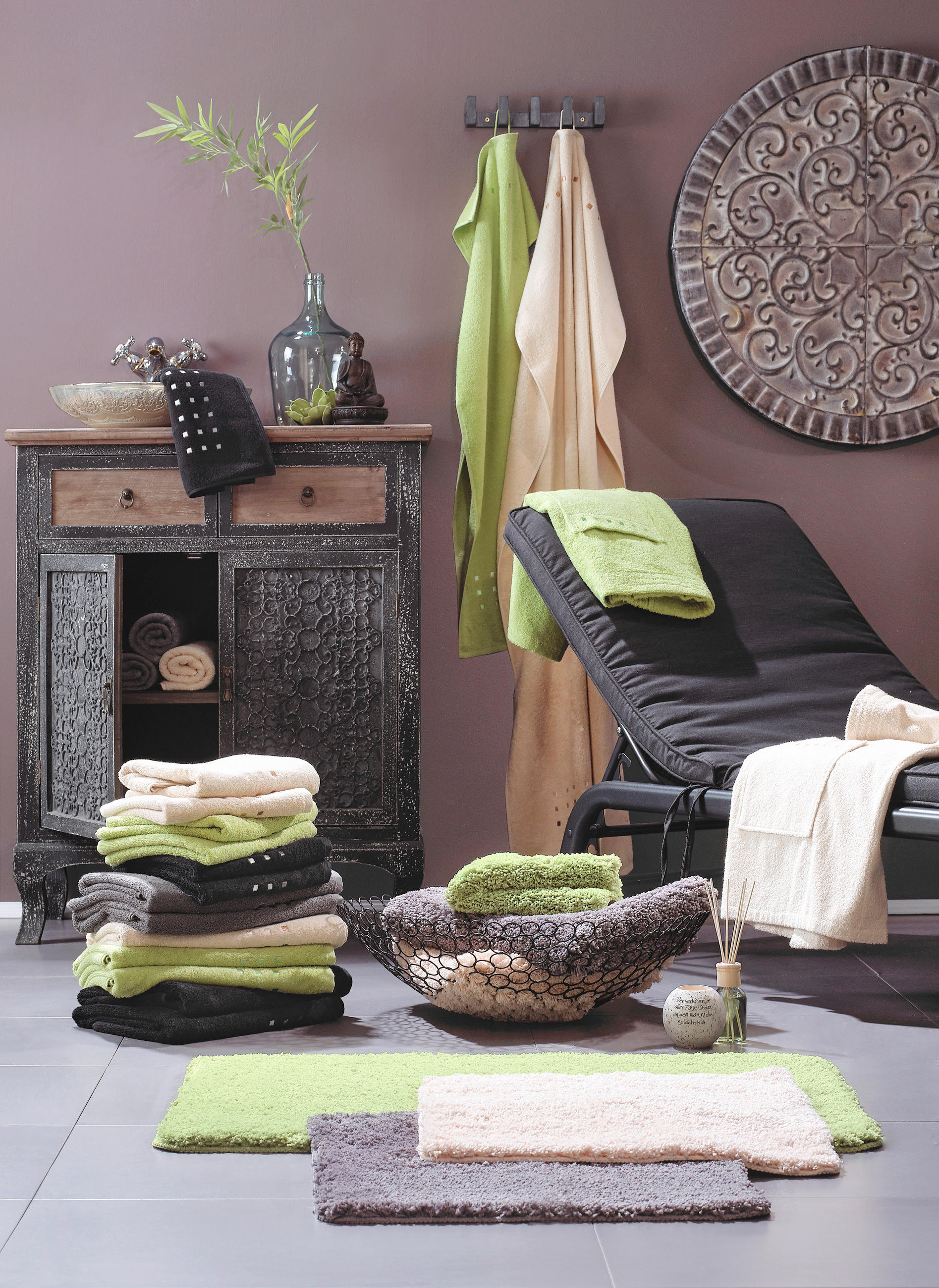 HANDDUK QUATTRO antracit - antracit, Klassisk, textil (50/100cm) - Best Price