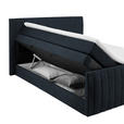BOXSPRINGBETT 160/200 cm in Schwarz - Schwarz, KONVENTIONELL, Kunststoff/Textil (160/200cm) - Carryhome