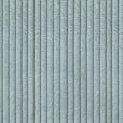 ECKSOFA Hellblau Cord  - Schwarz/Hellblau, KONVENTIONELL, Textil/Metall (178/284cm) - Hom`in