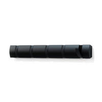 ZIDNI ČIVILUK  crna  drvo, plastika  - crna, Osnovno, drvo/plastika (51/6/3cm) - Umbra