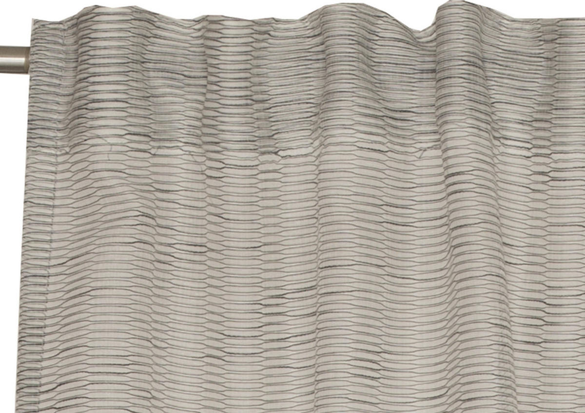 FERTIGVORHANG transparent  - Grau, Basics, Textil (130/250cm) - Schöner Wohnen