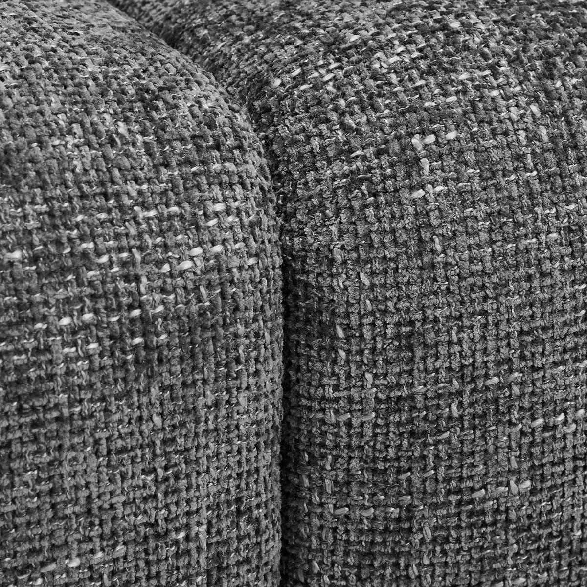 HOCKER Vliesstoff, Leinenoptik Dunkelgrau  - Dunkelgrau, Trend, Textil (45/45/42cm) - Xora