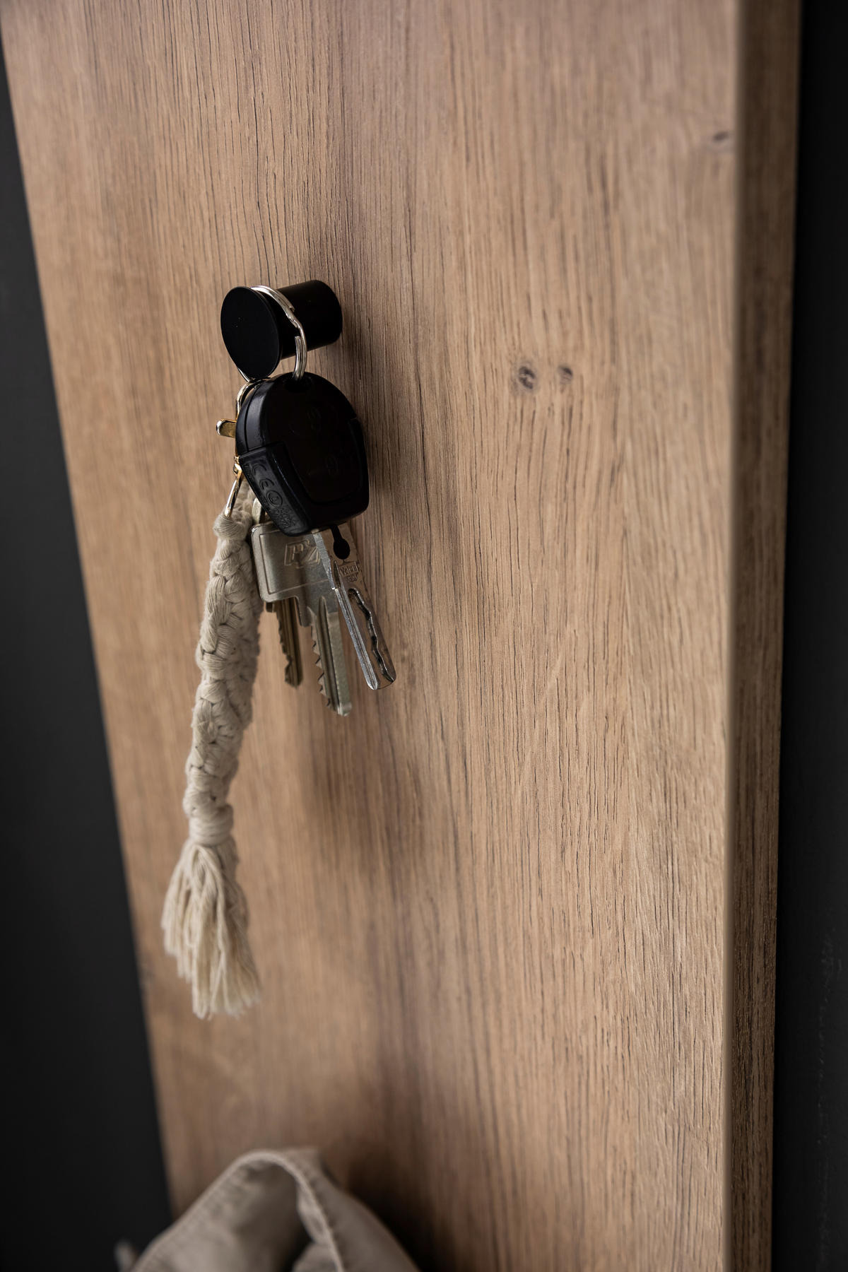 GARDEROBE 3-teilig  in 160/200/39 cm  - Eichefarben/Anthrazit, Design, Holzwerkstoff (160/200/39cm) - Moderano