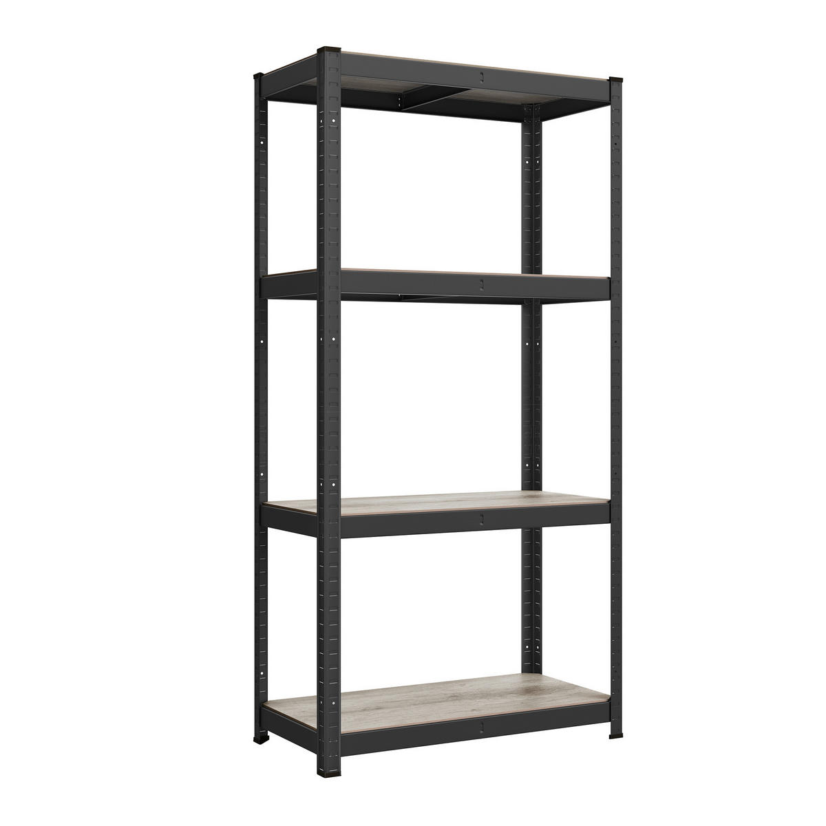 REGÁL NA ŤAŽKÉ BREMENÁ - čierna/sivobéžová, Basics, kov/kompozitné drevo (80/160/40cm)