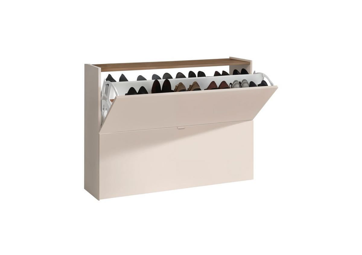 SCHUHKIPPER  in 104/77/29 cm  - Kaschmir/Eichefarben, Design, Holzwerkstoff/Metall (104/77/29cm) - MID.YOU