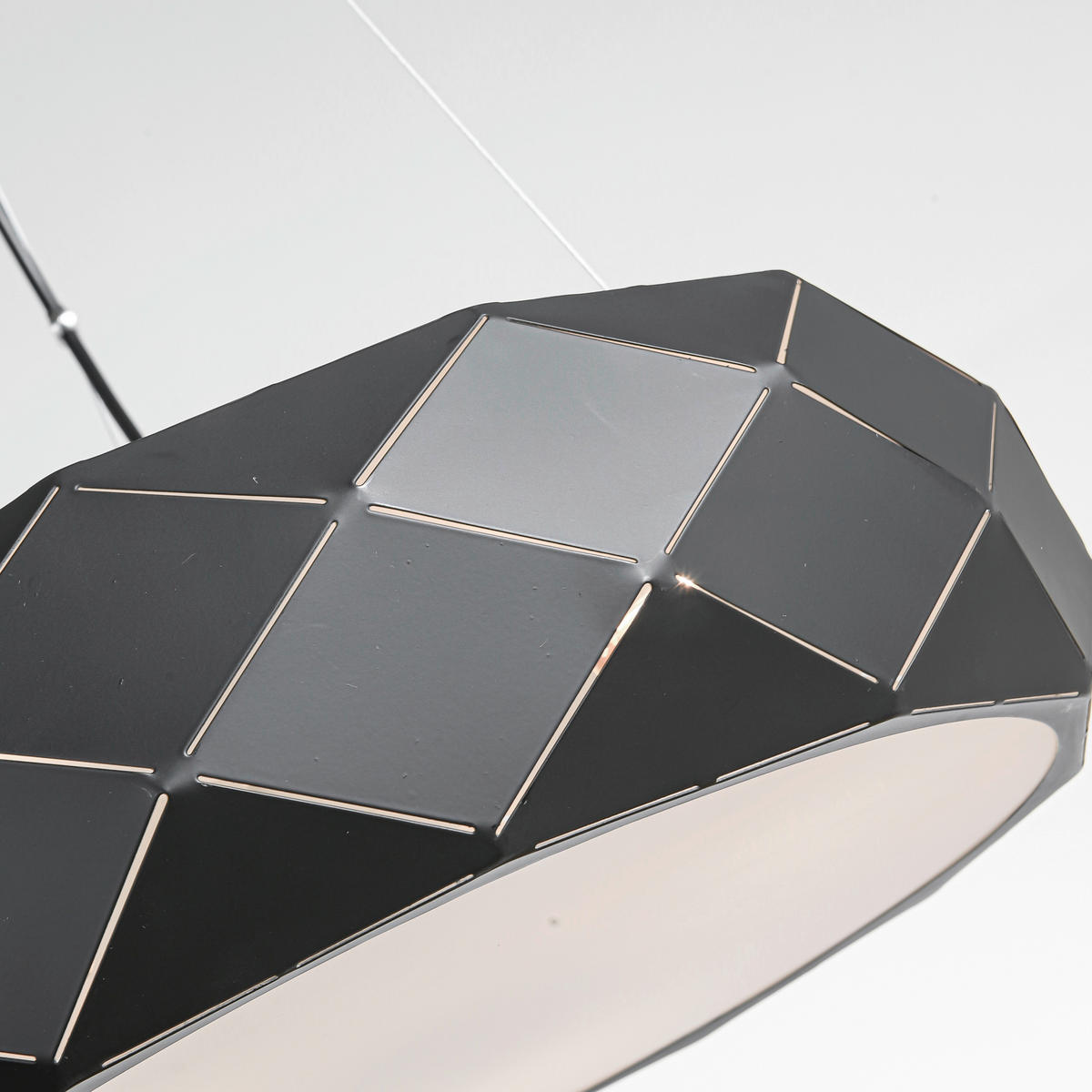 ZÁVĚSNÉ SVÍTIDLO, 47/180 cm  - černá, Design, kov (47/180cm)