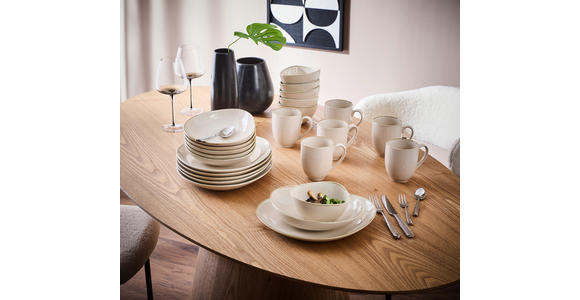 KOMBISERVICE AQUA SABBIA 24-teilig  - Beige, Trend, Keramik - Novel