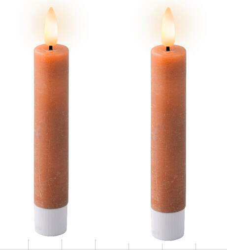 DEKO SVIJEĆA S LED ŽARULJOM  - svijetlo smeđa, Basics, plastika/prirodni materijali (2,2/14,5cm) - Ambia Home