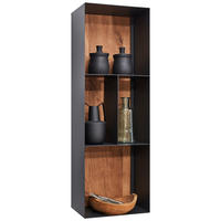 WANDREGAL  35/106/24 cm  - Eichefarben/Anthrazit, Natur, Holz/Metall (35/106/24cm) - Valnatura