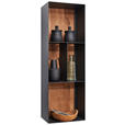 WANDREGAL  35/106/24 cm  - Eichefarben/Anthrazit, Natur, Holz/Metall (35/106/24cm) - Valnatura