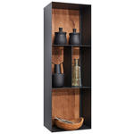 WANDREGAL  35/106/24 cm  - Eichefarben/Anthrazit, Natur, Holz/Metall (35/106/24cm) - Valnatura