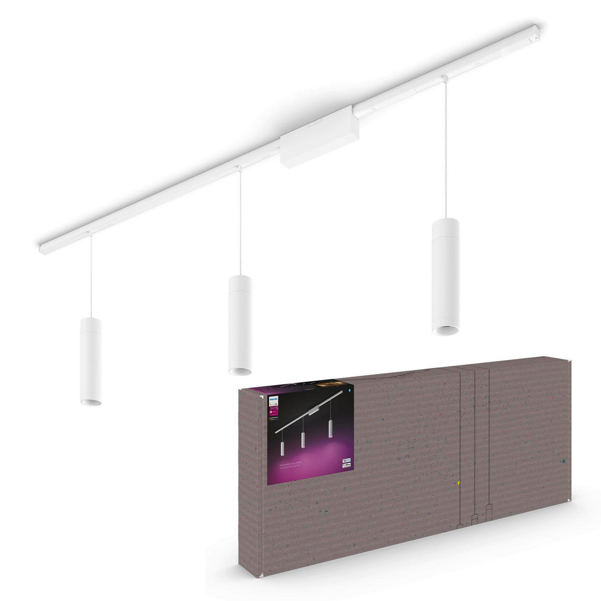 SCHIENENSYSTEM Perifo 171,5/28,8/2,6 cm   - Weiß, Basics, Metall (171,5/28,8/2,6cm) - Philips HUE