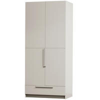 GARDEROBENSCHRANK Pure  in 95/215/60 cm  - Hellgrau, Design, Holz (95/215/60cm) - Livetastic