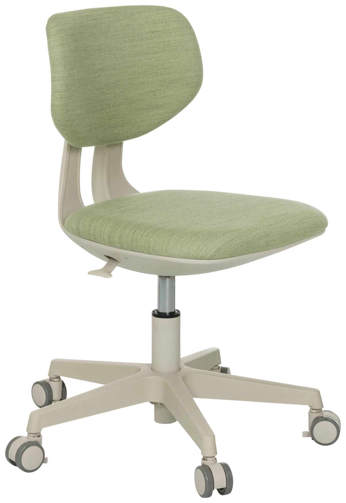 OTOČNÁ ŽIDLE PRO MLÁDEŽ, zelená - krémová/zelená, Moderní, textil/plast (52/70 - 79/52cm) - MID.YOU