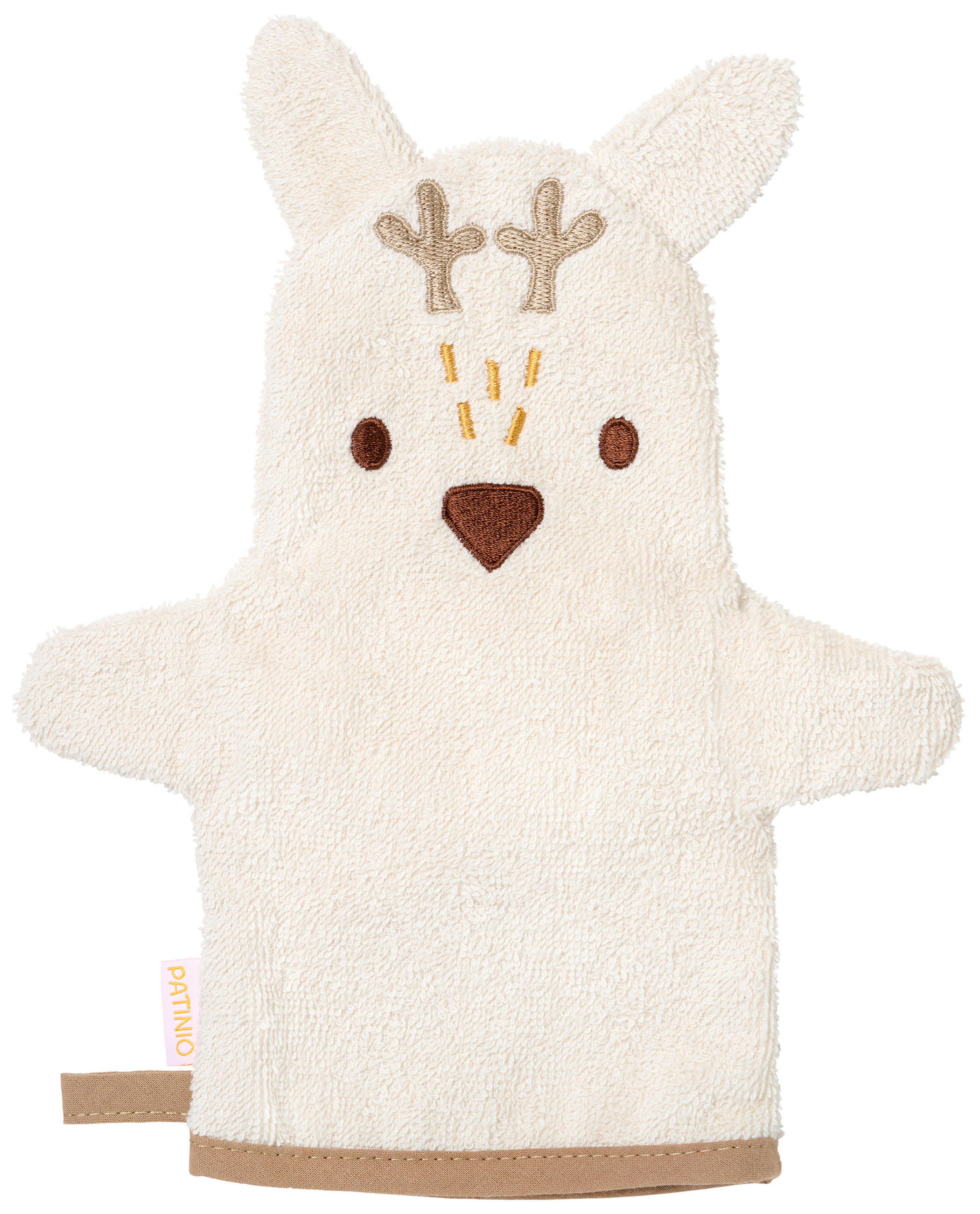 BABYWASCHHANDSCHUH 16/21 cm   - Creme, Basics, Textil (16/21cm) - Patinio