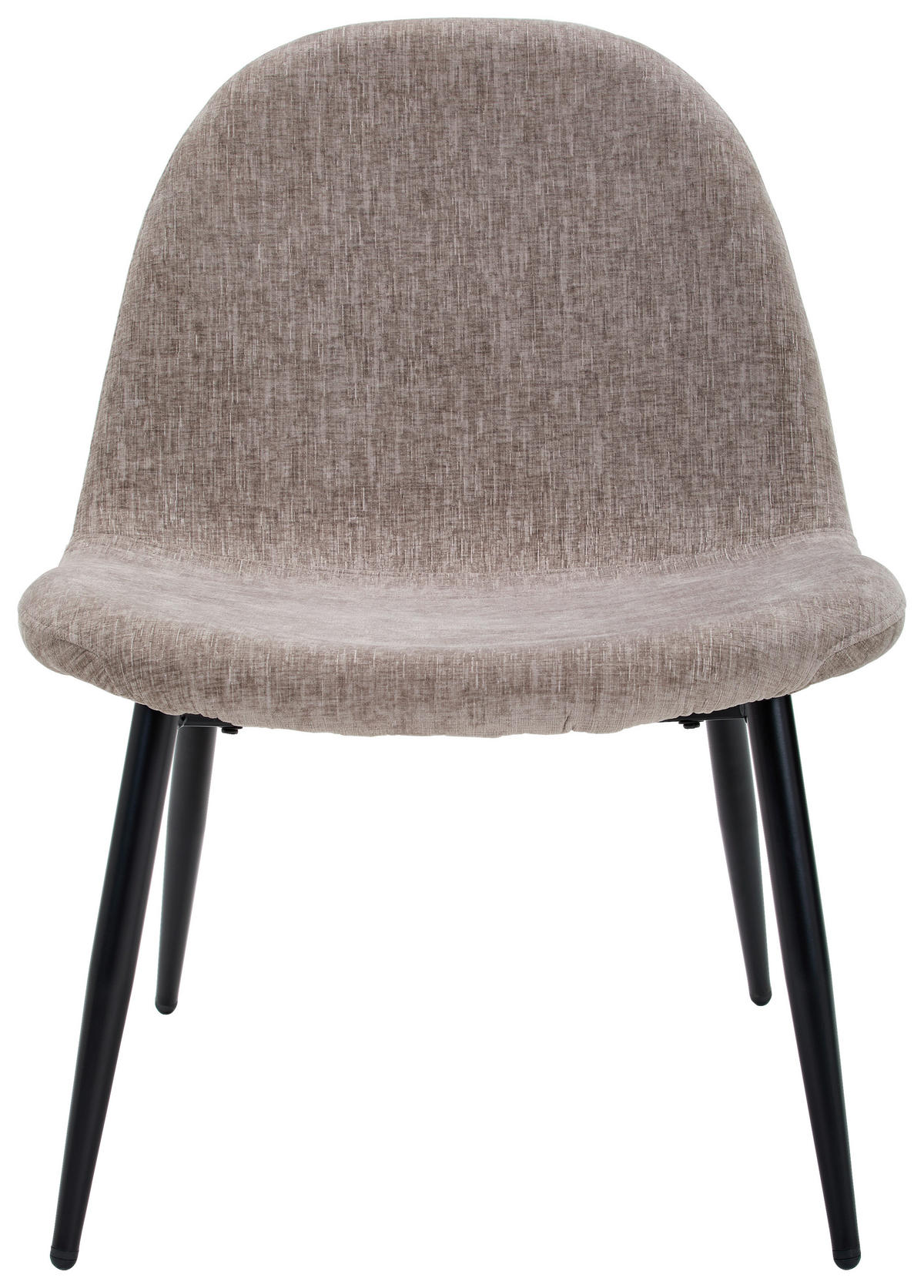 SESSEL Chenille Schwarz, Taupe    - Taupe/Schwarz, Design, Holz/Textil (63/82/74cm) - Livetastic