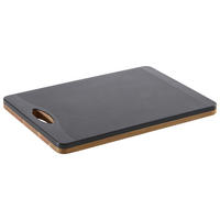 SCHNEIDEBRETT Holz, Kunststoff Akazie  - Schwarz/Naturfarben, Basics, Holz/Kunststoff (33/23/1,8cm) - Homeware Profession.