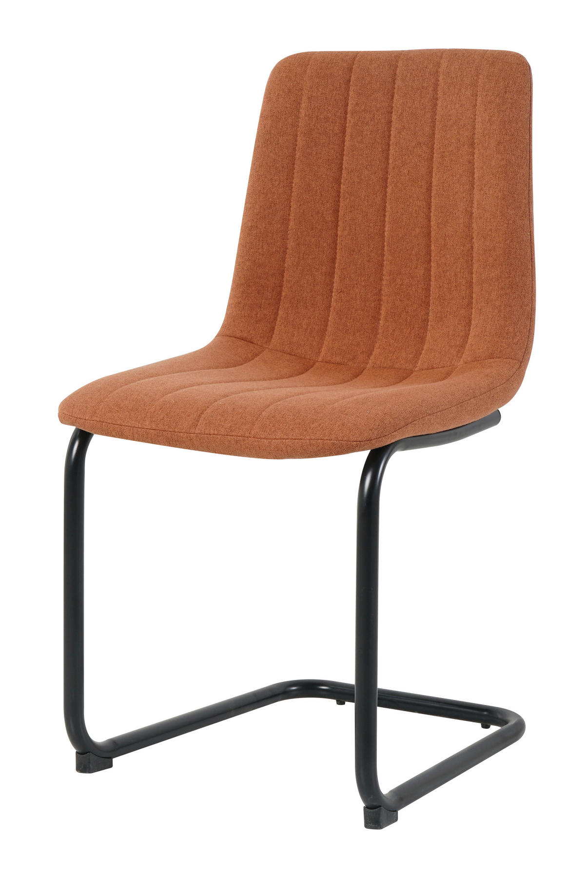 STUHL-SET 2 Stück  in Struktur  - Schwarz/Braun, Design, Textil/Metall (43/87/53cm) - Livetastic