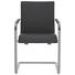 SCHWINGSTUHL in Metall, Leder Schwarz, Chromfarben - Chromfarben/Schwarz, Design, Leder/Metall (49/85/59cm) - Hülsta SCHWINGSTUHL in Metall, Leder Schwarz, Chromfarben - Chromfarben/Schwarz, Design, Leder/Metall (49/85/59cm) - Hülsta