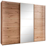 SCHWEBETÜRENSCHRANK 250/236/67 cm 3-türig Buchefarben  - Buchefarben, Natur, Glas/Holz (250/236/67cm) - Linea Natura