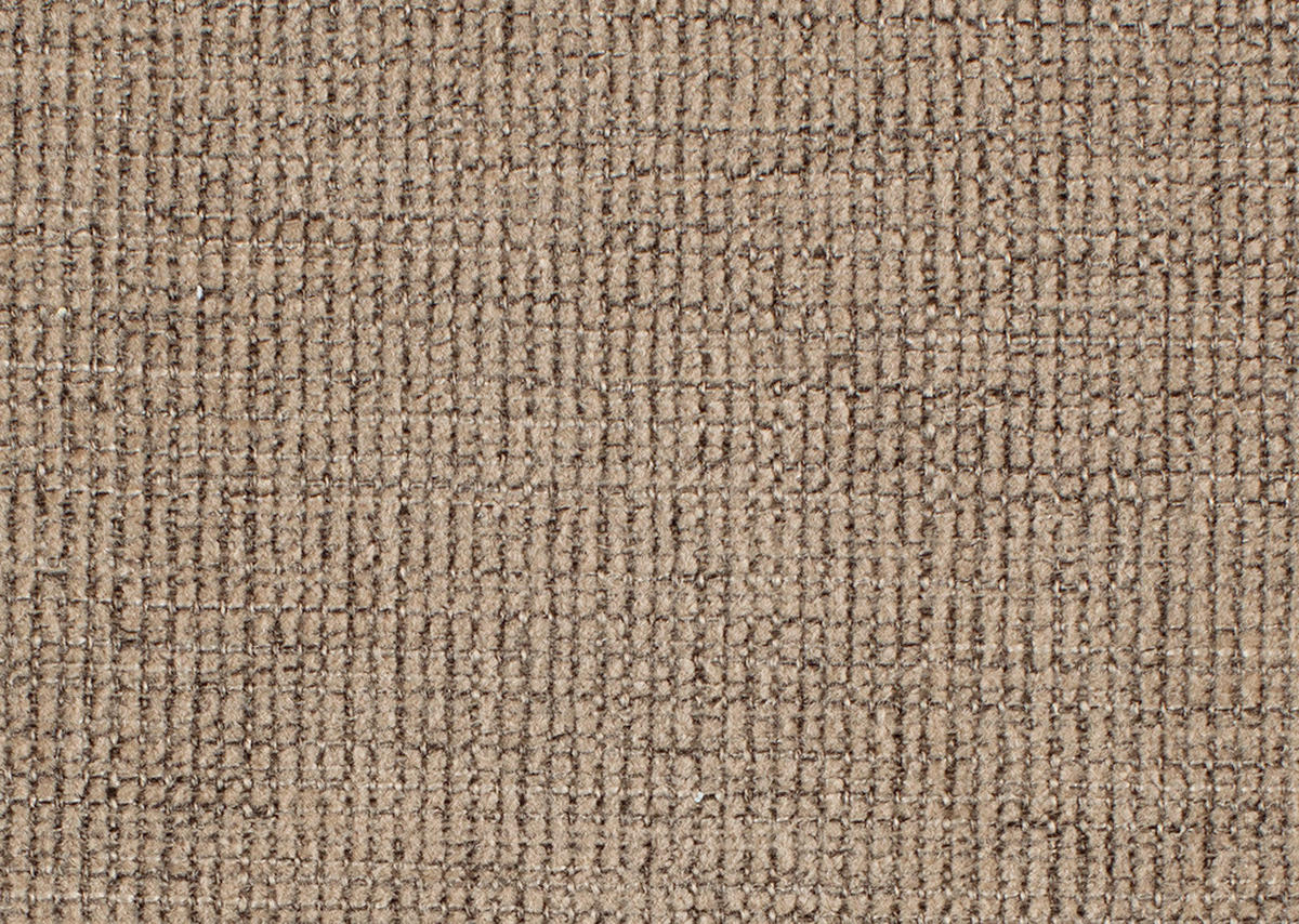 HOCKER Textil Hellbraun  - Hellbraun/Alufarben, Konventionell, Textil/Metall (67/44/58cm) - Beldomo Comfort